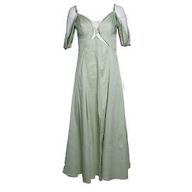 Grünes Dina Off-Shoulder-Midikleid von Cult Gaia