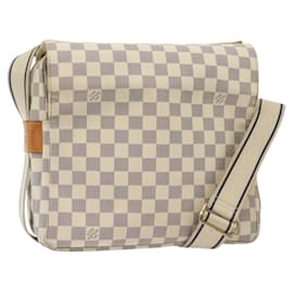 LOUIS VUITTON Borsa a Spalla Naviglio Damier Azur N51189 LV Auth 138759