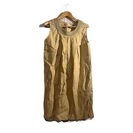 Vestido de algodón beige Hermès