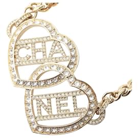 Choker in strass placcato oro Chanel