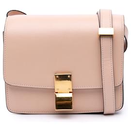 Celine Rosa Piccola Liege Pelle di Vitello Classica Box - Céline