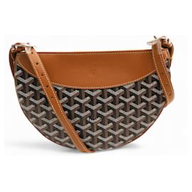 NEUE GOYARD HIRONDELLE PM 2024 SCHWARZE GOYARDINE CANVAS SCHULTERTASCHE