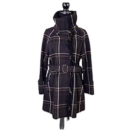 Max Mara cappotto marrone a quadri tartan - Weekend Max Mara