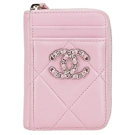 Portafoglio Matelassé Chanel in Pelle di Agnello Rosa