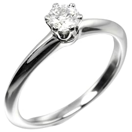 Tiffany & Co. Tiffany Setting Solitaire Ring Platinum with RBC Diamond