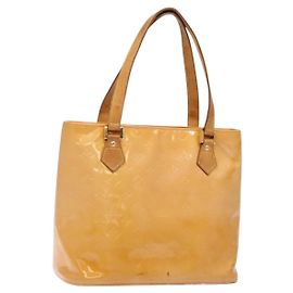 LOUIS VUITTON Borsa Houston Monogram Vernis Rosa Marshmallow M91302 LV Auth 127969