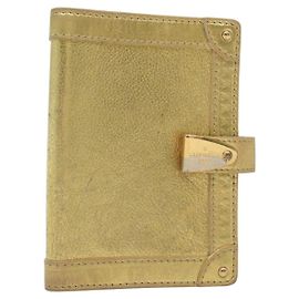 LOUIS VUITTON Suhari Agenda Partonaire PM Copertura Giornaliera Oro R21048 Auth 139625