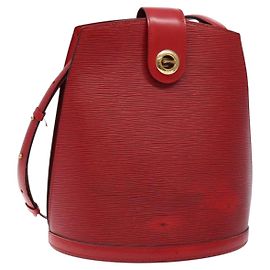 LOUIS VUITTON Borsa a Spalla Epi Cluny Rossa M52257 LV Auth gh714