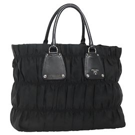 Prada Gaufre Tote Tessuto Groß