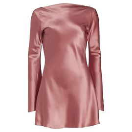 Cult Gaia Milla Mini Satinkleid Rosa