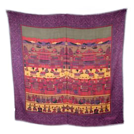 Salvatore Ferragamo Foulard Ferragamo in lana e seta con fantasia orientale