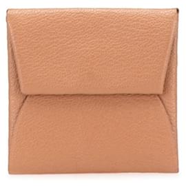 Monedero Bastia de Hermès en cuero Epsom marrón