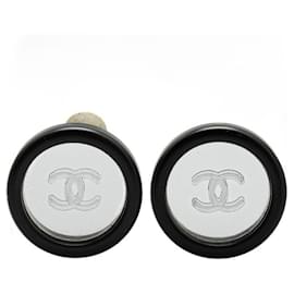 Orecchini rotondi a specchio Coco Mark Vintage di Chanel