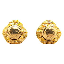 Orecchini a clip placcati oro vintage Chanel