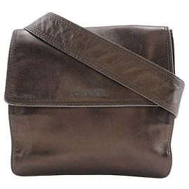 Chanel Vintage Schultertasche aus Leder