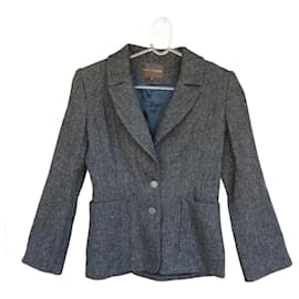 Giacca Isabel Marant in Harris Tweed Grigio Scuro