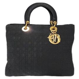 Bolso tote vintage Canage Christian Dior Negro