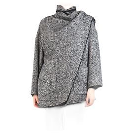 Isabel Marant Etoile Grau Hopsack-Cape - Größe UK 8