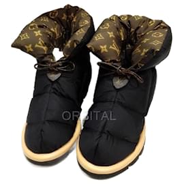 Botas Louis Vuitton de Nylon Marrón Negro
