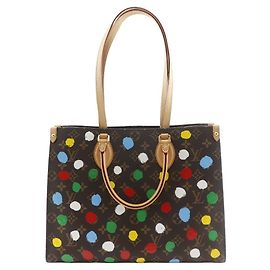 Borsa OnTheGo Louis Vuitton Yayoi Kusama Punti Dipinti Monogram Canvas MM