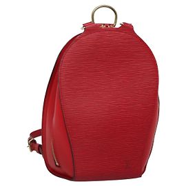 LOUIS VUITTON Zaino Epi Mabillon Rosso Castigliano M52237 LV Auth ep10752
