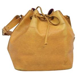 LOUIS VUITTON Borsa a Spalla Petit Noé Epi Gialla M44109 LV Auth 140573