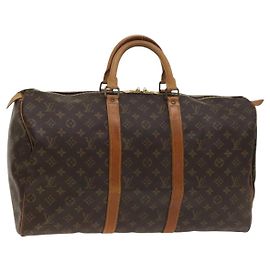 LOUIS VUITTON Borsa Boston Monogram Keepall 50 M41426 Auth LV 140961