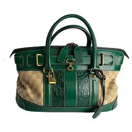 Gucci Borsa bowling grande in tela GG Supreme Horsebit Britt Boston