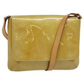 LOUIS VUITTON Thompson Street Tasche Monogram Vernis Beige M91301 LV Auth ep10811
