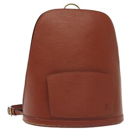 LOUIS VUITTON Bolsa de Hombro Epi Coblanc Marrón M52293 LV Auth BA4973