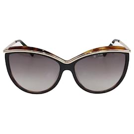 Cat Eye Sonnenbrille in Havanna/Schwarz Gradient von Longchamp