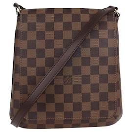 Borsa Musette Salsa in tela Damier Ebene di Louis Vuitton