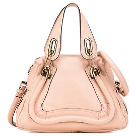 Chloé Kleine rosa Leder Paraty Tasche