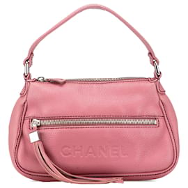 Chanel Schultertasche aus rosa Kalbsleder mit LAX-Vordertasche