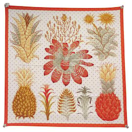 Hermès NUOVO SCIARPA HERMES INDICE BROMELIACEAE K SCOTT H003801S 90 SETA