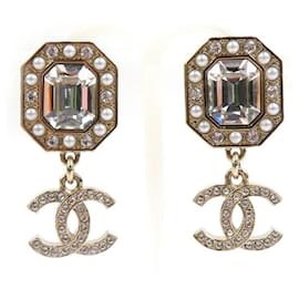 Orecchini in metallo con strass Coco Mark di Chanel