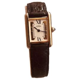 Cartier Tank Vintage Uhr Vergoldet