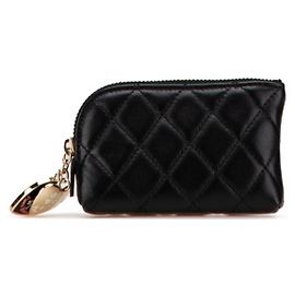 Monedero Matelassé Chanel en Cordero Negro