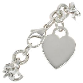 Bracciale con etichetta a forma di cuore Return To Tiffany in argento sterling di Tiffany & Co.