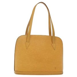 LOUIS VUITTON Borsa a Spalla Epi Lussac Gialla M52289 LV Auth 139926