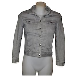 Chaqueta acolchada Chloé gris de algodón