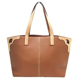 Cartier Marcello Handtasche Camel Leder und Python