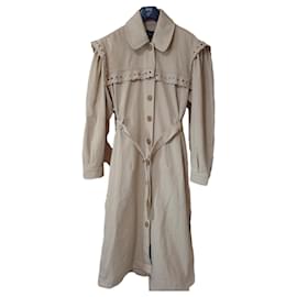 Abrigo trench Magali Pascal de algodón beige