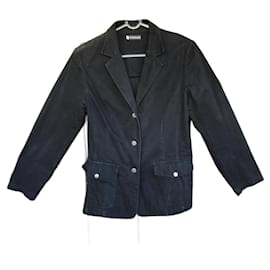 Cacharel Jacke aus schwarzer Baumwolle