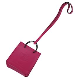 Hermès Pink Lambskin Keyring