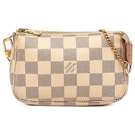 Mini Pochette Accessoires Damier Azur Bianco Louis Vuitton