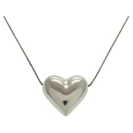 Tiffany & Co Collana in Argento Sterling a Forma di Cuore Pizzicato Tiffany