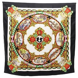 Foulard in seta Carré 90 L'ENTENTE CORDIALE di Hermès