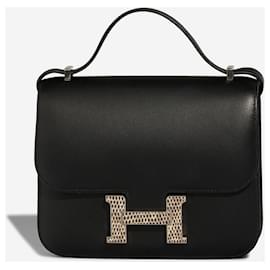 HERMES Constance Tasche aus exotischen Leder Schwarz - 102889 - Hermès