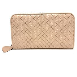 Cartera larga de cuero Intrecciato Bottega Veneta